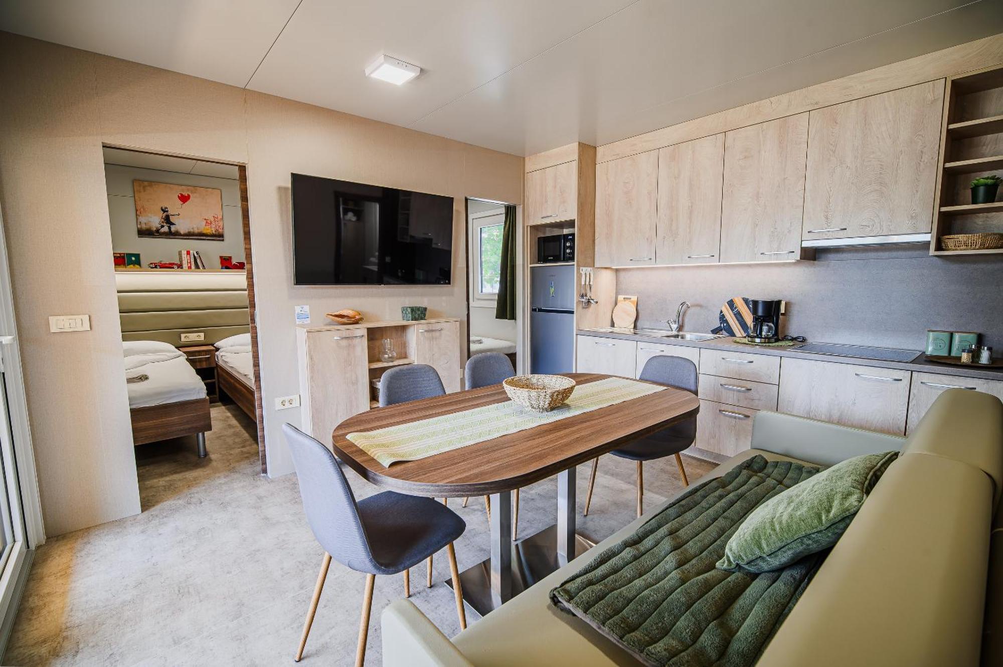 Premium Mobile Homes With Thermal Riviera Tickets 卡特兹奥布萨维 客房 照片